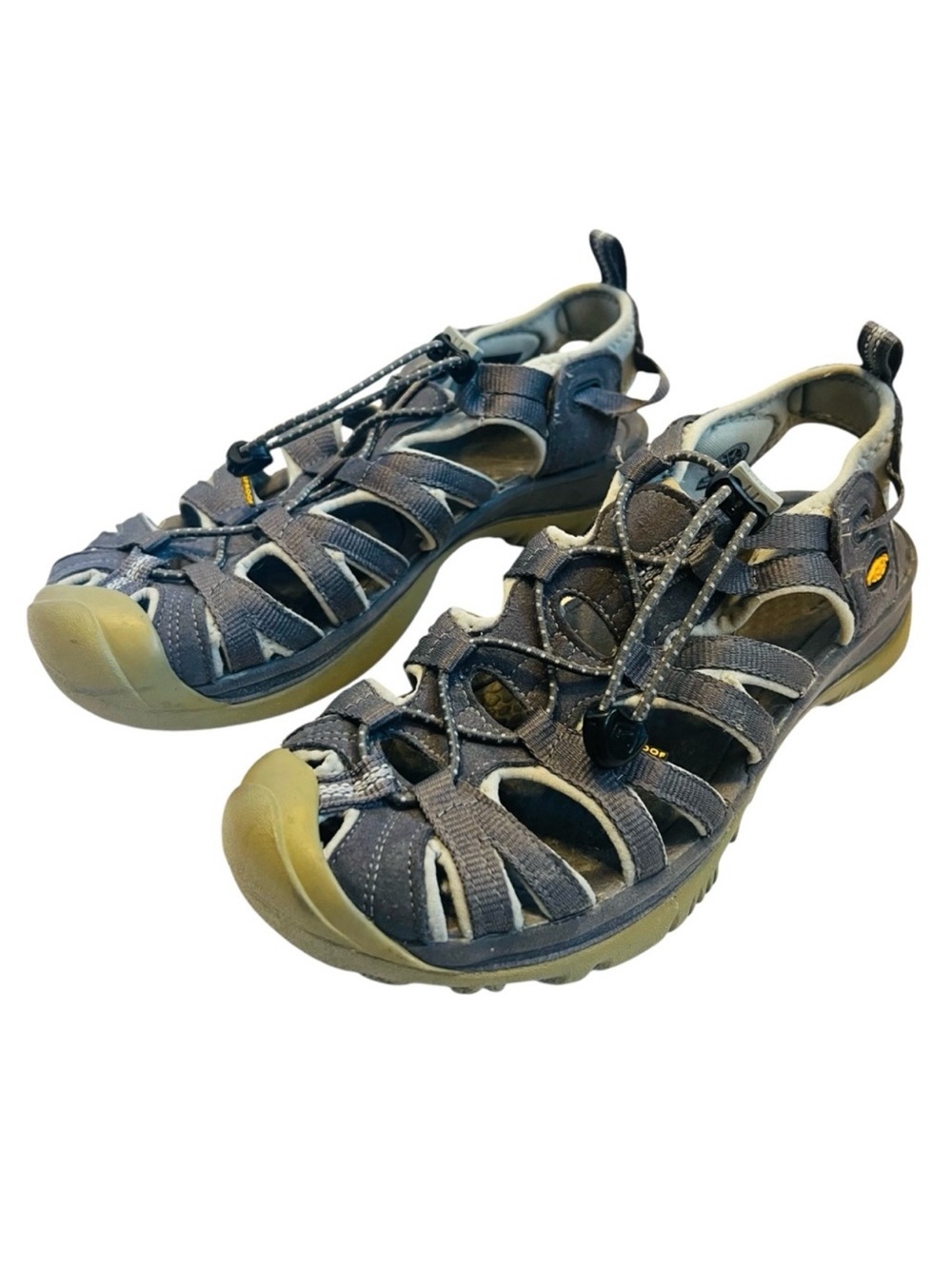 Keen Women’s Sz 9 Gray Whisper Outdoor Hiking Sandals Comfort Casual